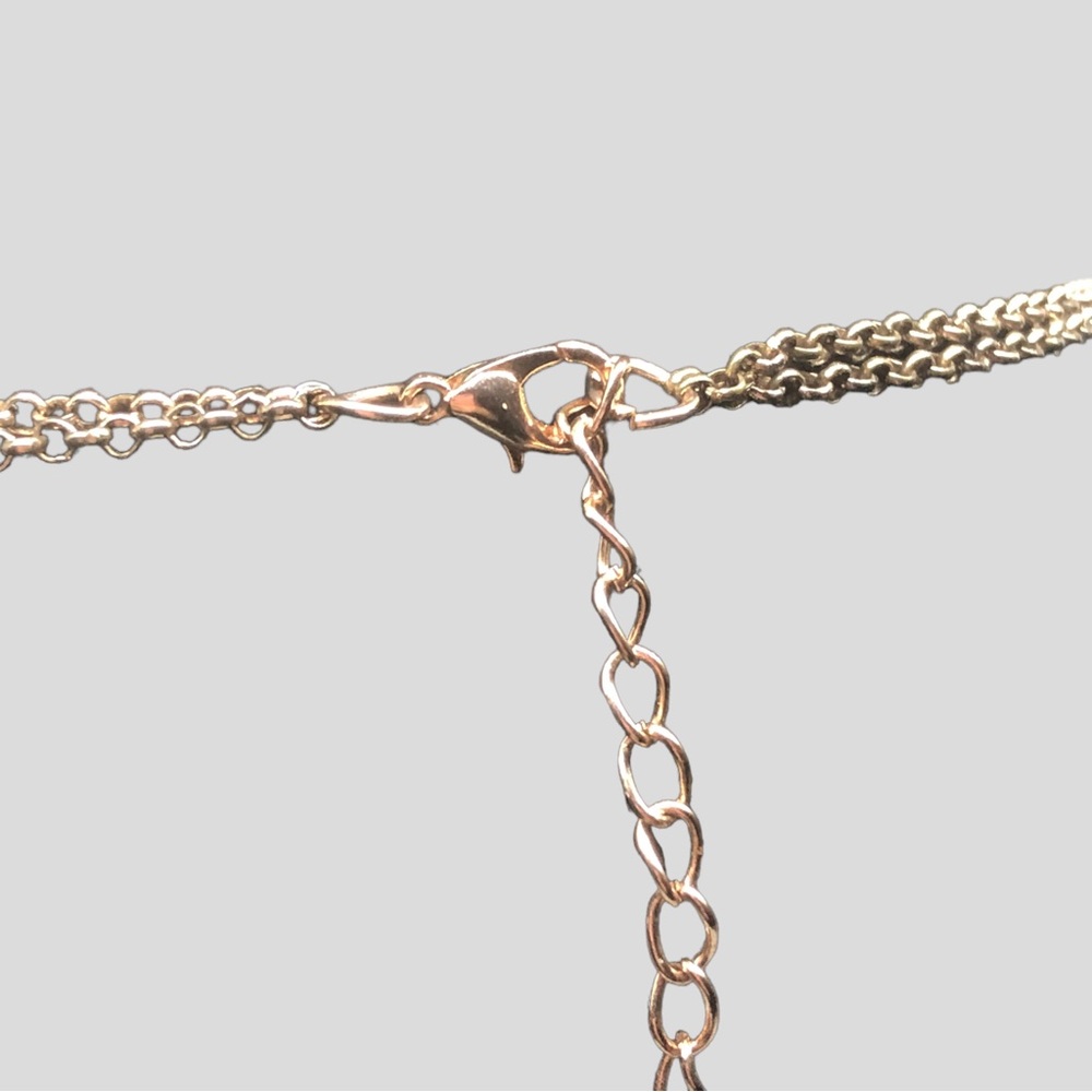 Copper Fashion Necklace Interlocking Hoops 17”. Shiny & … - Picture 4 of 4